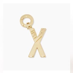Gorjana Parker 18K Gold Plated Charm Initial X
